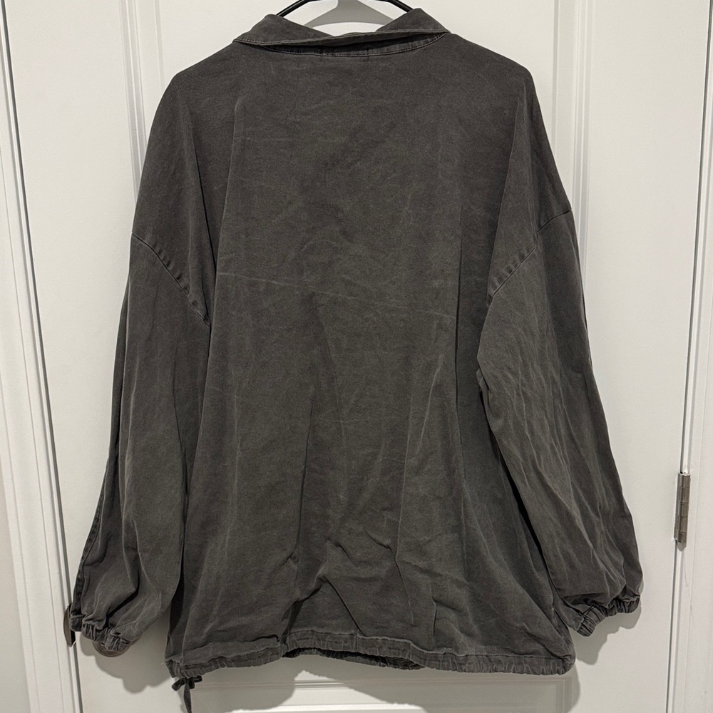 TALENTLESS Gray Half-Zip Jacket - Picture 3 of 3